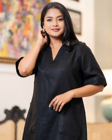 Patch Pocket Detail Short Dress